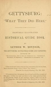 Cover of: Gettysburg: "What they did here.": Historical guide book.