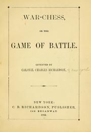 Cover of: War-chess
