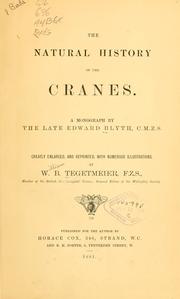 Cover of: The natural history of the cranes