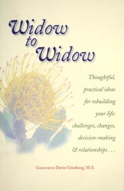 best books about grieving loss of spouse Widow to Widow: Thoughtful, Practical Ideas for Rebuilding Your Life