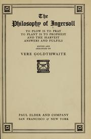 Cover image for The Philosophy of Ingersoll