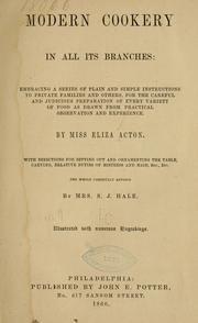 Cover of: Modern cookery, in all its branches