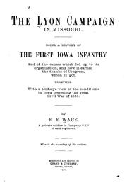 Cover of: The Lyon campaign in Missouri