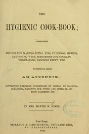 Cover of: The hygienic cook-book