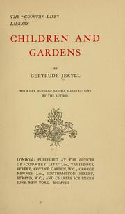 Cover of: Children and gardens