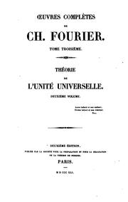 Cover of: Œuvres complètes de Ch. Fourier ..