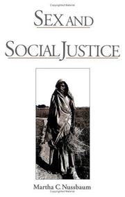 Cover of: Sex and social justice