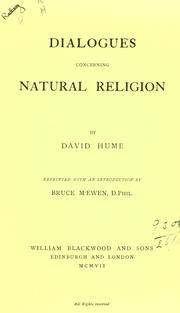 Cover of: Dialogues Concerning Natural Religion