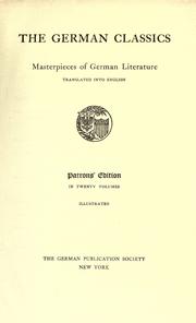 Cover of: The German classics