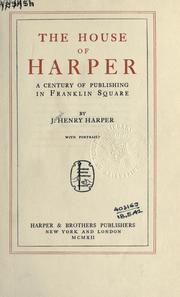 Cover of: The house of Harper