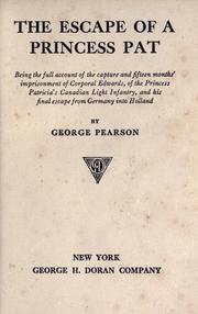 Cover of: The escape of a Princess Pat