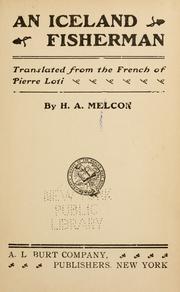 Cover of: Pêcheur d'Islande