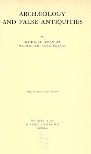 Cover of: Archaeology and false antiquities