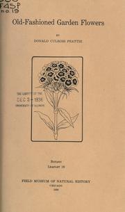 Cover of: Old-fashioned garden flowers