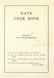 Cover of: Date cook book