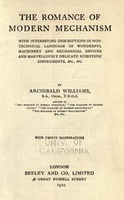 Cover of: The romance of modern mechanism