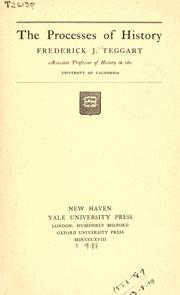 Cover of: The processes of history