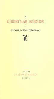 Cover of: A  Christmas sermon