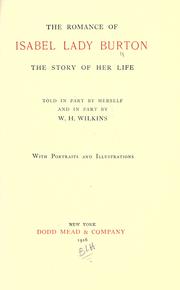 Cover of: The romance of Isabel, Lady Burton