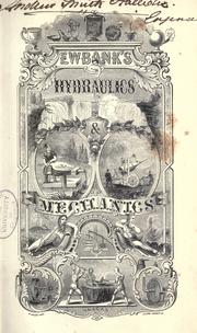 Cover of: A descriptive and historical account of hydraulic and other machines for raising water, ancient and modern