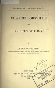 Cover of: Chancellorsville and Gettysburg
