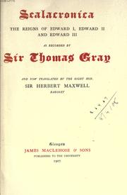 Cover of: Scalacronica