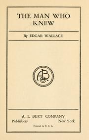 Cover of: The Man Who Knew