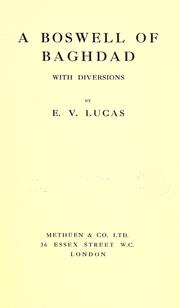 Cover of: A Boswell of Baghdad: with diversions.