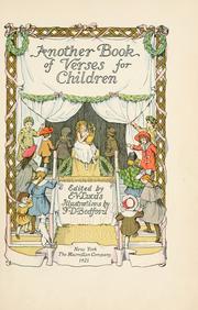 Cover of: Another book of verses for children
