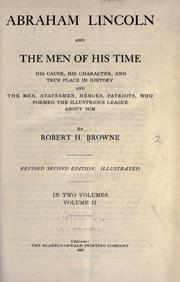 Cover image for Abraham Lincoln and the Men of His Time