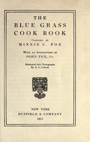 Cover of: The Blue grass cook book