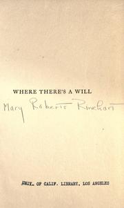 Cover of: Where There's A Will