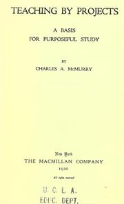 Cover of: Teaching by projects