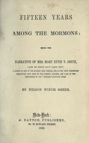 Cover of: Fifteen years among the Mormons