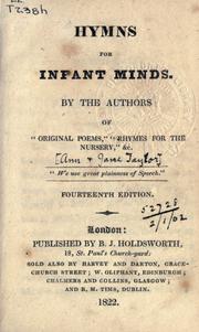 Cover of: Hymns for infant minds