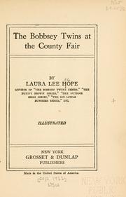 Cover of: The Bobbsey Twins at the County Fair