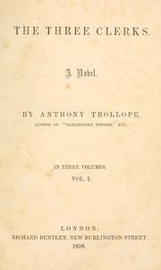 Cover of: The three clerks