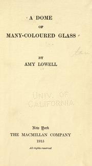 Cover of: A dome of many-coloured glass
