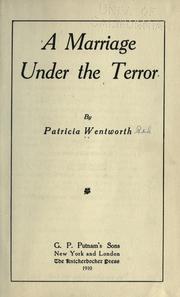 Cover of: A Marriage Under the Terror