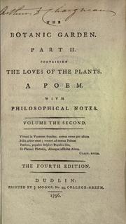 Cover of: The botanic garden