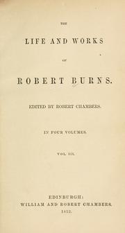 Cover of: The life and works of Robert Burns