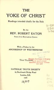 Cover of: The yoke of Christ