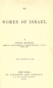 Cover of: The women of Israel