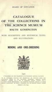 Cover of: Catalogue of the collections in the Science museum, South Kensington