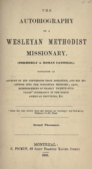 Cover image for Autobiography of a Wesleyan Methodist Missionary