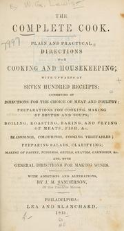 Cover of: The complete cook