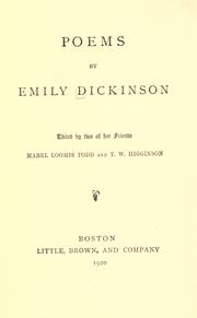 Cover of: The Poems of Emily Dickinson Volume II