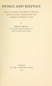 Cover of: Stoics and sceptics