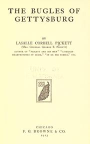 Cover of: The bugles of Gettysburg