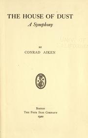 Cover of: The house of dust
